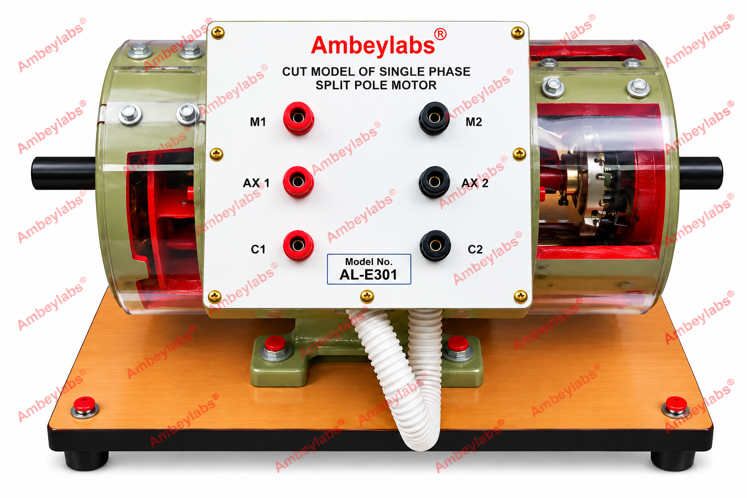 AL-E301 SINGLE PHASE SPLIT POLE MOTOR (CUT SECTION MOTOR)